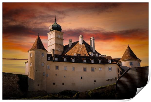 Schonbuhel castle, Lower Austria Print by Sergey Fedoskin