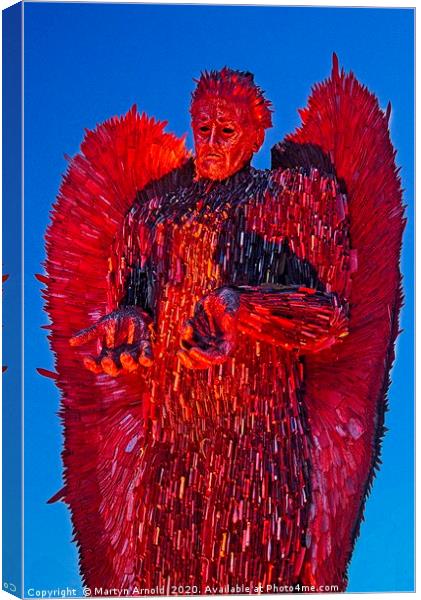 The Knife Angel Canvas Print by Martyn Arnold
