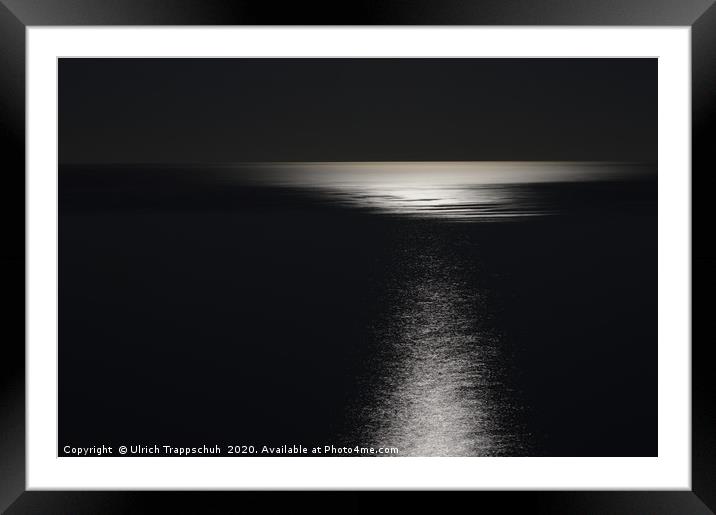 Full moon moonshine Framed Mounted Print by Ulrich Trappschuh