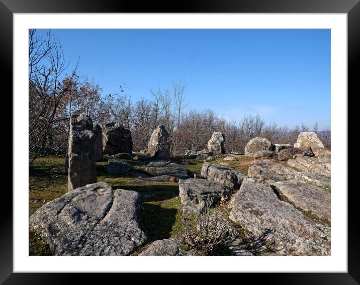 Chromleh Stone Circle,bulgaria Framed Mounted Print by Martin Smith