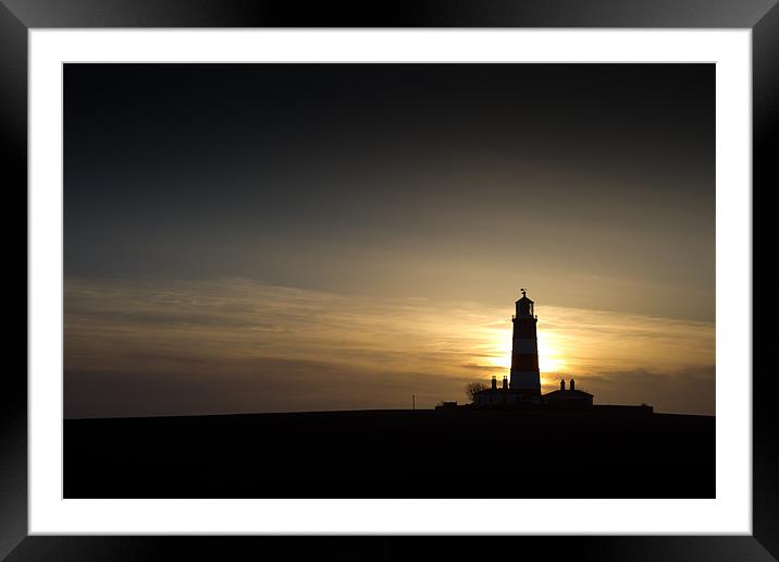Lighthouse Framed Mounted Print by Simon Wrigglesworth