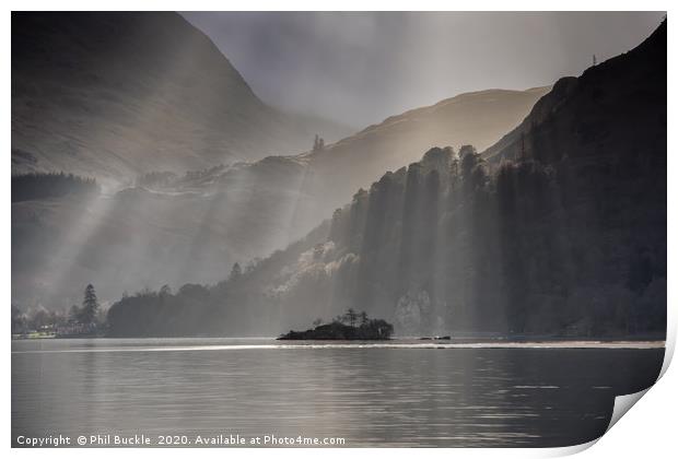 Glenridding Rays Print by Phil Buckle