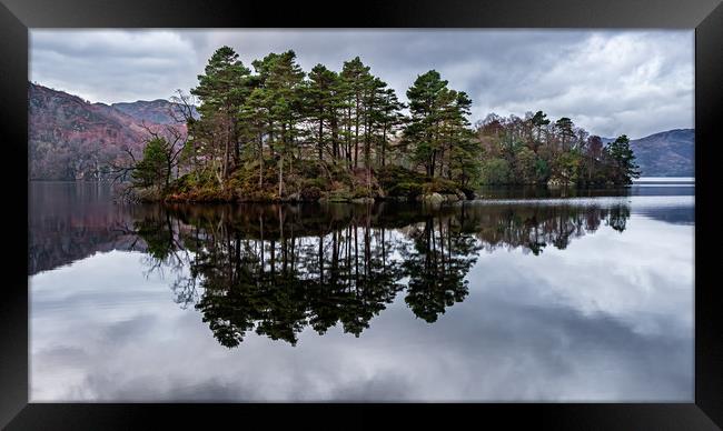 Reflections of Loch Katrine, Scotland Framed Print by George Robertson