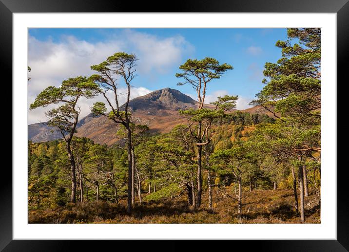 Sgurr na Lapaich in Glen Affric Framed Mounted Print by George Robertson
