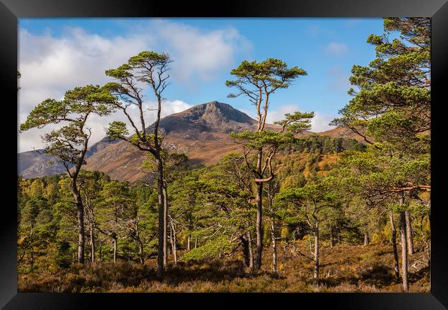 Sgurr na Lapaich in Glen Affric Framed Print by George Robertson