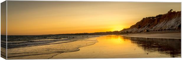 Sunset at Falesia beach Canvas Print by Naylor's Photography