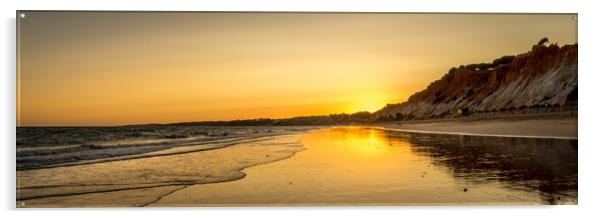 Sunset at Falesia beach Acrylic by Naylor's Photography
