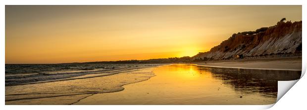 Sunset at Falesia beach Print by Naylor's Photography