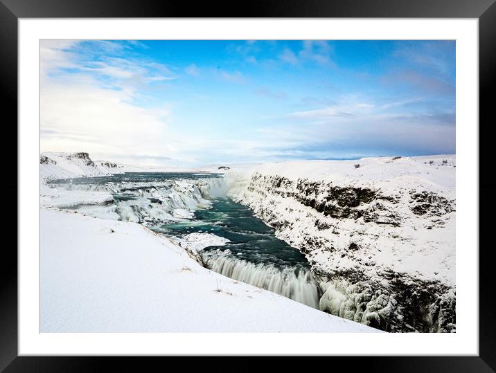 The Powerful and Serene Gullfoss Framed Mounted Print by Stuart Jack