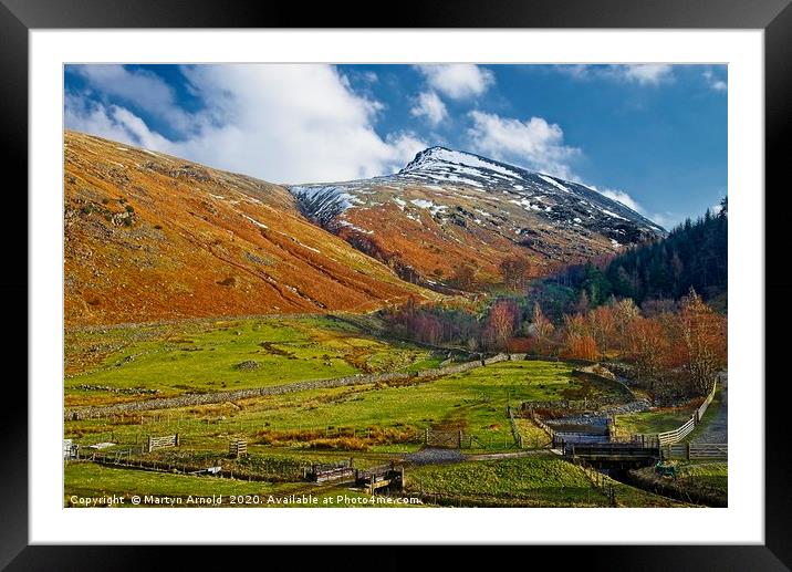 Route Up Helvellyn, Western Lake District Framed Mounted Print by Martyn Arnold