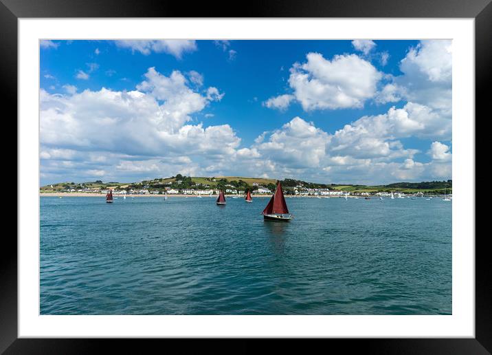 Yachts on the Torridge estuary Framed Mounted Print by Tony Twyman