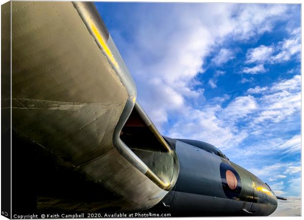 AVRO Vulcan Canvas Print by Keith Campbell