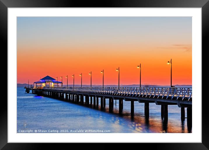 Sunrise Over Morton Bay Framed Mounted Print by Shaun Carling