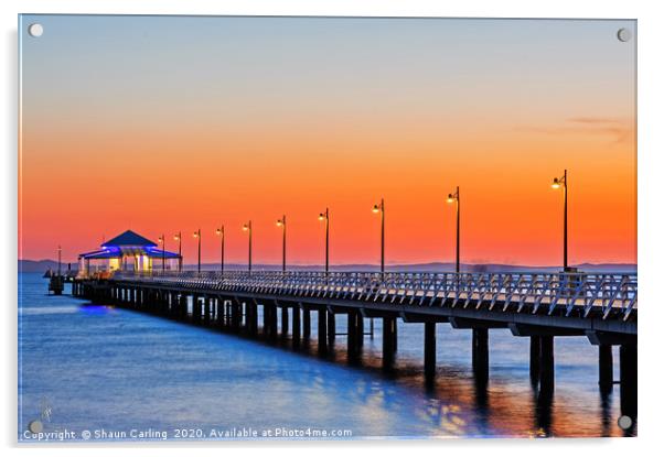 Sunrise Over Morton Bay Acrylic by Shaun Carling