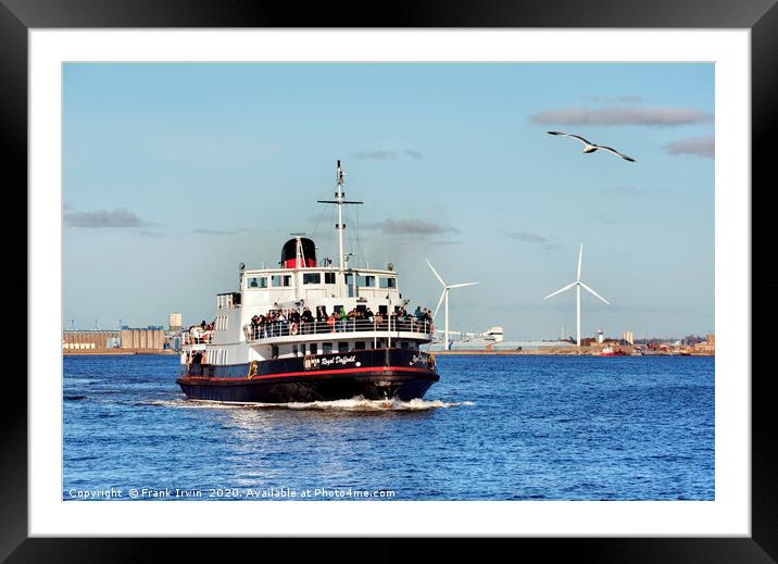 Royal Daffodil on River Mersey Framed Mounted Print by Frank Irwin