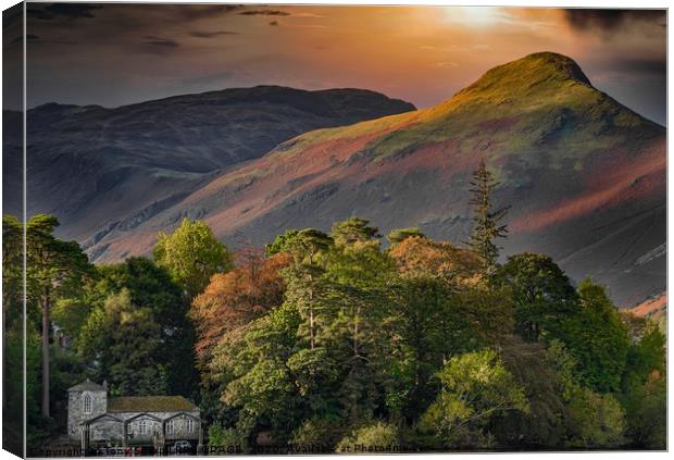 CATBELLS SUNSET Canvas Print by Tony Sharp LRPS CPAGB