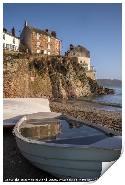 Cawsand Reflected Print by James Rowland