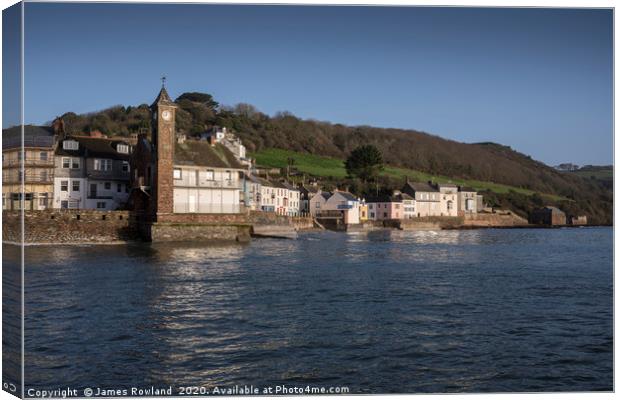 Village of Kingsand, Cornwall Canvas Print by James Rowland