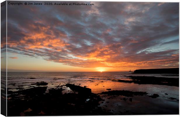 North Sea sunrise Canvas Print by Jim Jones