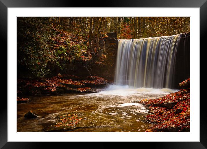 Autumn Waterfall Framed Mounted Print by Wendy Williams CPAGB