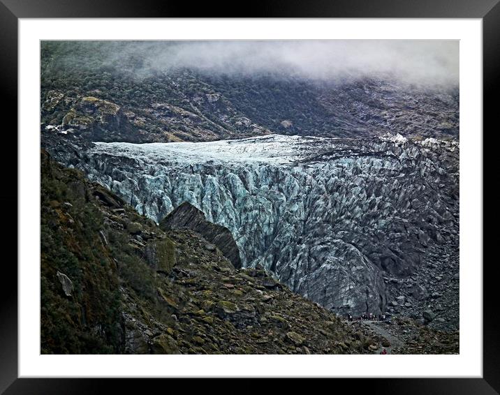 Fox glacier, New Zealand Framed Mounted Print by Martin Smith