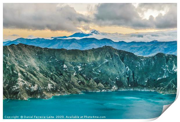 Quilotoa Lake, Latacunga Ecuador Print by Daniel Ferreira-Leite
