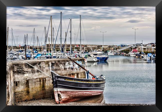 Anstruther Harbour Framed Print by Valerie Paterson