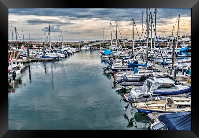 Anstruther Marina Framed Print by Valerie Paterson