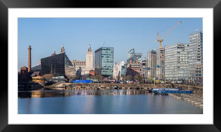 Salthouse Dock panorama Framed Mounted Print by Jason Wells