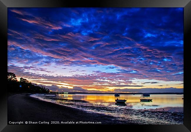 Victoria Point Sunrise Framed Print by Shaun Carling