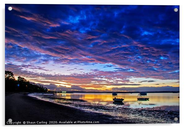Victoria Point Sunrise Acrylic by Shaun Carling