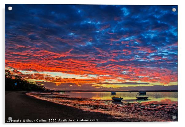 Victoria Point Sunrise, Australia Acrylic by Shaun Carling