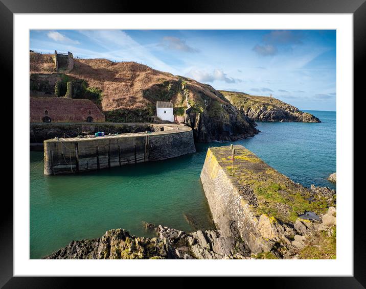 Porthgain Harbour, Pembrokeshire, Wales. Framed Mounted Print by Colin Allen