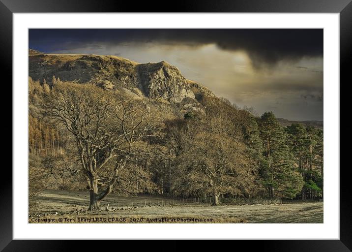 WALLA CRAG, DERWENT WATER IN THE LATE AFTERNOON Framed Mounted Print by Tony Sharp LRPS CPAGB