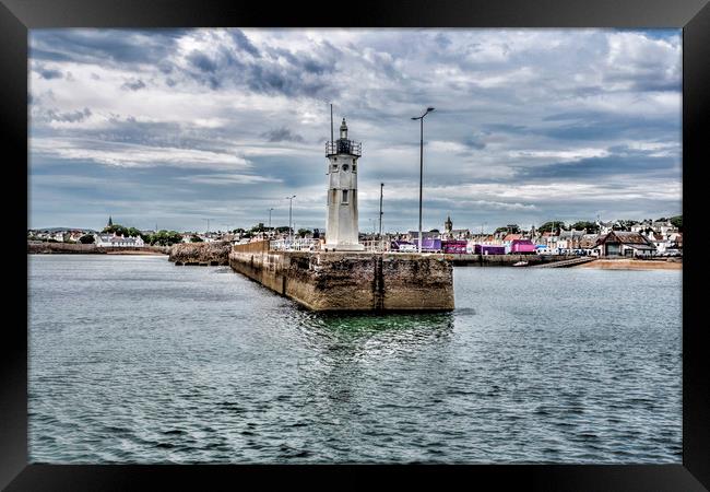 Anstruther Lighthouse  Framed Print by Valerie Paterson
