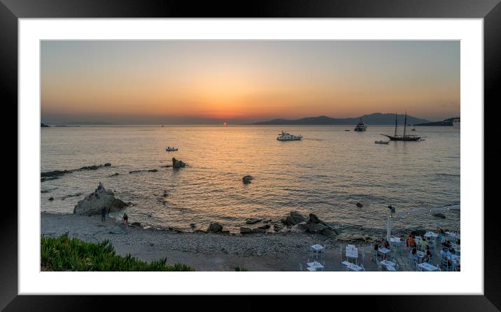 The Sun is Set Framed Mounted Print by Naylor's Photography