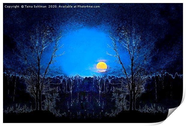 Full Moon Magic Print by Taina Sohlman