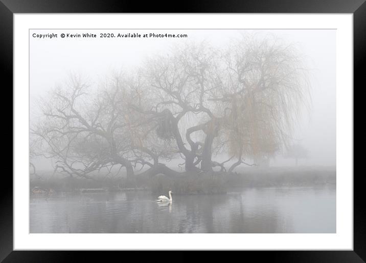 morning mist Framed Mounted Print by Kevin White