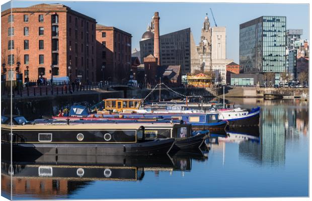 Boats on Salthouse Dock Canvas Print by Jason Wells