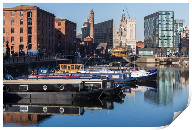 Boats on Salthouse Dock Print by Jason Wells