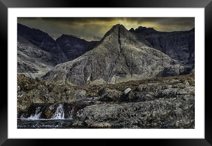 FAIRY POOLS - GLEN BRITTLE, ISLE OF SKYE Framed Mounted Print by Tony Sharp LRPS CPAGB