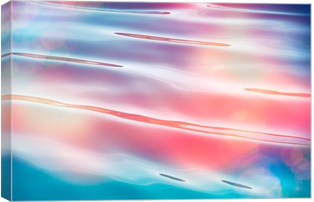 Soft Sea Ripples Abstract Canvas Print by Anne Macdonald