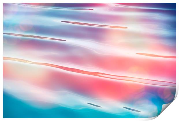 Soft Sea Ripples Abstract Print by Anne Macdonald