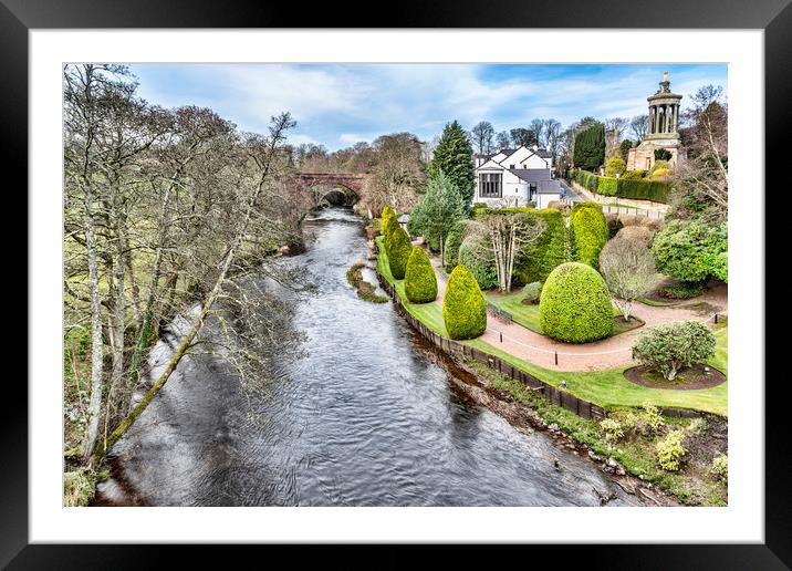 River Doon Alloway Framed Mounted Print by Valerie Paterson