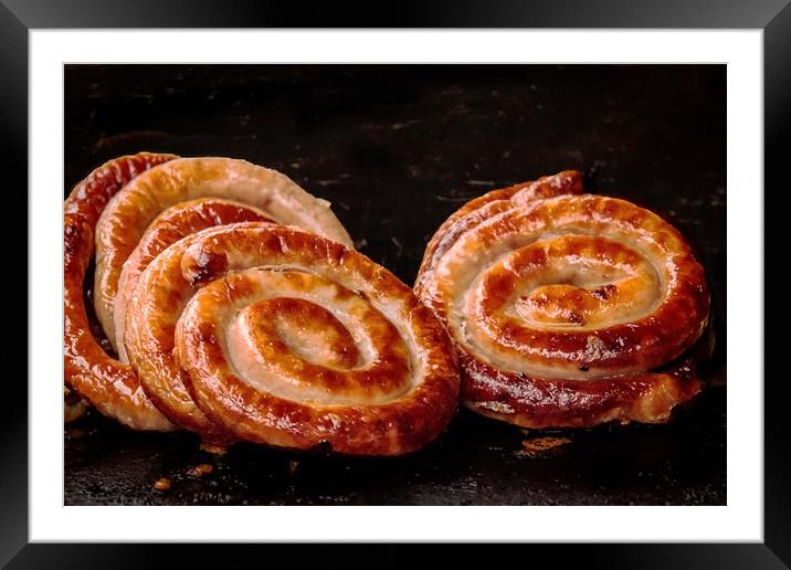 Sizzling Sausage Swirls Framed Mounted Print by Wendy Williams CPAGB