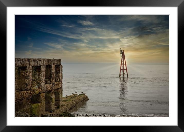 SUNSET - RYE HARBOUR, EAST SUSSEX Framed Mounted Print by Tony Sharp LRPS CPAGB