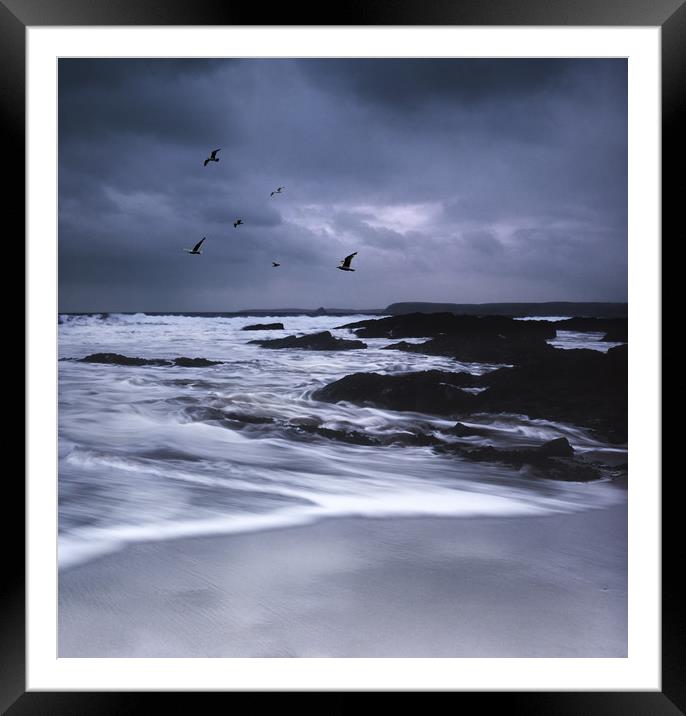 Porthluney Cove, Cornwall, UK. Framed Mounted Print by Maggie McCall
