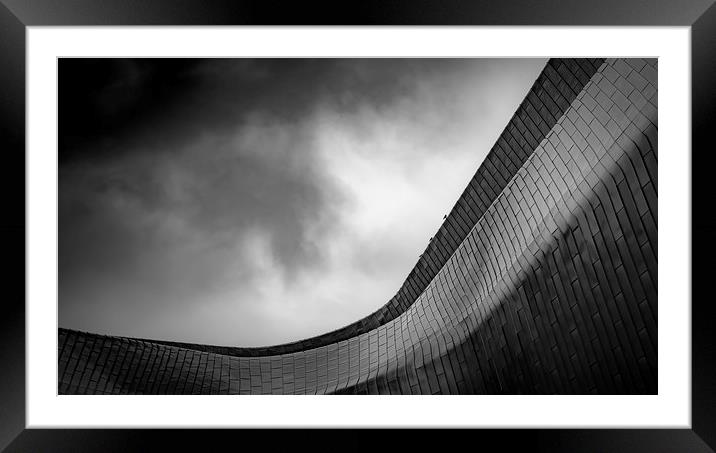 Glasgow Riverside Museum Dramatic Abstract Framed Mounted Print by Antony McAulay
