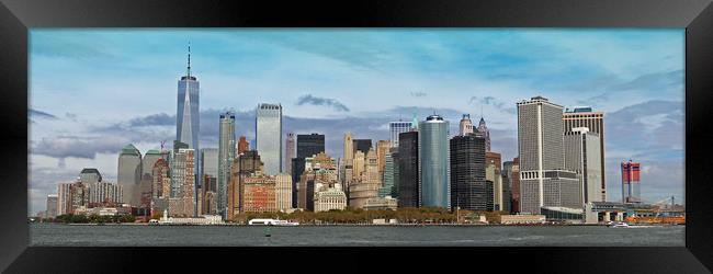New York Skyline Framed Print by Michael Hopes