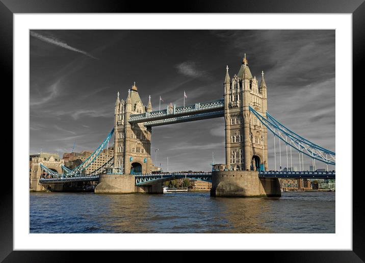 Tower Bridge, London Framed Mounted Print by Michael Hopes